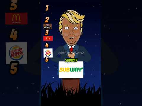 Donald Trump ranking fast food one to five #funny #donaldtrump