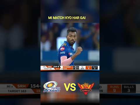 Why did Mumbai lose this match even after winning it?#cricketiplshorts