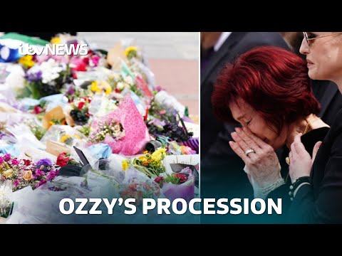 Watch in full - Fans say goodbye to Ozzy Osbourne in Birmingham procession | ITV News