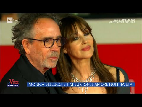 Monica Bellucci e Tim Burton: l'amore non ha età - La Vita in diretta - 20/10/2023