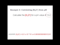 Hydronium Ion Concentration and pH