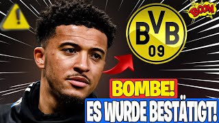 BVB: DRINGEND! ES IST EINFACH PASSIERT | SANCHO BESTÄTIGT! NIEMAND GLAUBT | BORUSSIA NACHRICHTEN