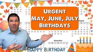 Time Sensitive for Birthdays in May, June, July Who are Turning 65