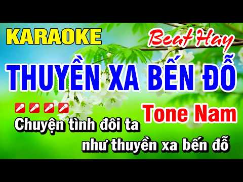Karaoke Nhạc Sống Tone Nam Thuyền Xa Bến Đỗ (Beat Hay) Hoài Phong Organ