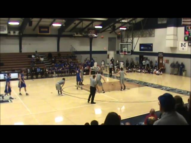 Closing Seconds of Goucher's 3-OT Win over Moravian - 1/11/14