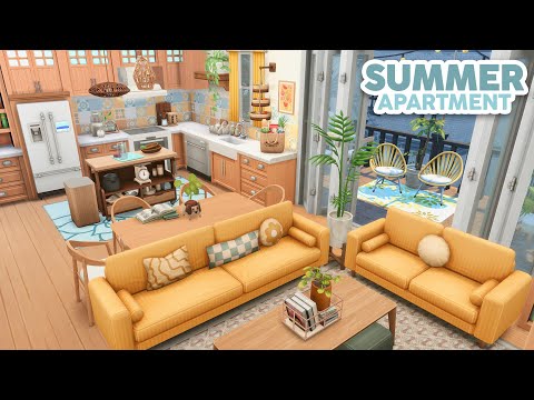 Summer Family Apartment // The Sims 4 Speed Build: Apartment Renovation