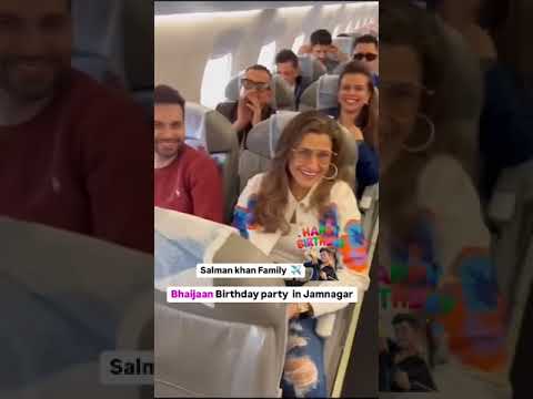Salman khan Family  flying Jamnagar for his grand birthday celebration hosted by the Ambani family.