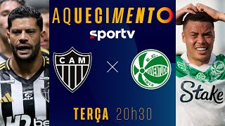 ATLÉTICO-MG X JUVENTUDE | AQUECIMENTO AO VIVO | BRASILEIRÃO 2025 | #live | sportv