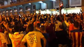 Curva Nord despues de Valencia - Swansea