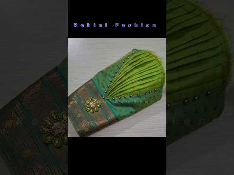 Beautiful paithani blouse puff sleeve design cutting & stitching #shorts #shortsvideo #rohinifashion