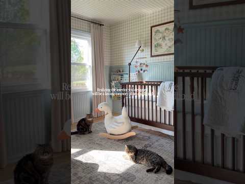 Creating the backdrop to his childhood memories, one room at a time✨#interiordesign #nursery
