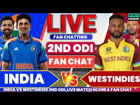 Ind vs Wi 2nd ODI Match 2026 Fan Chat | India vs Westindies Live Cricket Analysis | Sports khabar