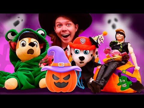 Une soirée déguisée pour la Pat Patrouille 💀🎃👻 Vidéo pour enfants sur la fête d'Halloween