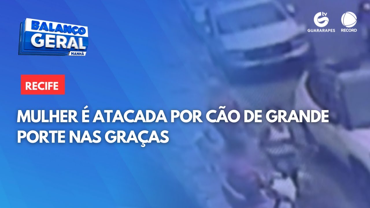 Mulher é atacada por cão de grande porte nas Graças