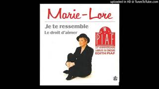MARIE LORE   "Je te ressemble"