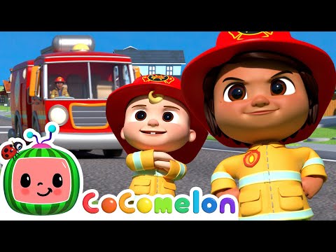 Wheels on the Hero Fire Truck Song! | CoComelon Nursery Rhymes & Kids Songs