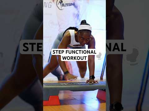Functional step workout for toning.