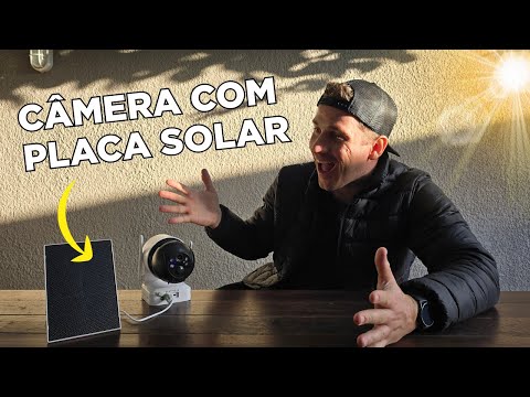 Câmera Wi-Fi com Placa Solar - SEM TOMADA! Como Instalar | Como Configurar | Todos os Recursos