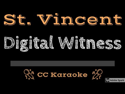 St  Vincent • Digital Witness (CC) [Karaoke Instrumental Lyrics]