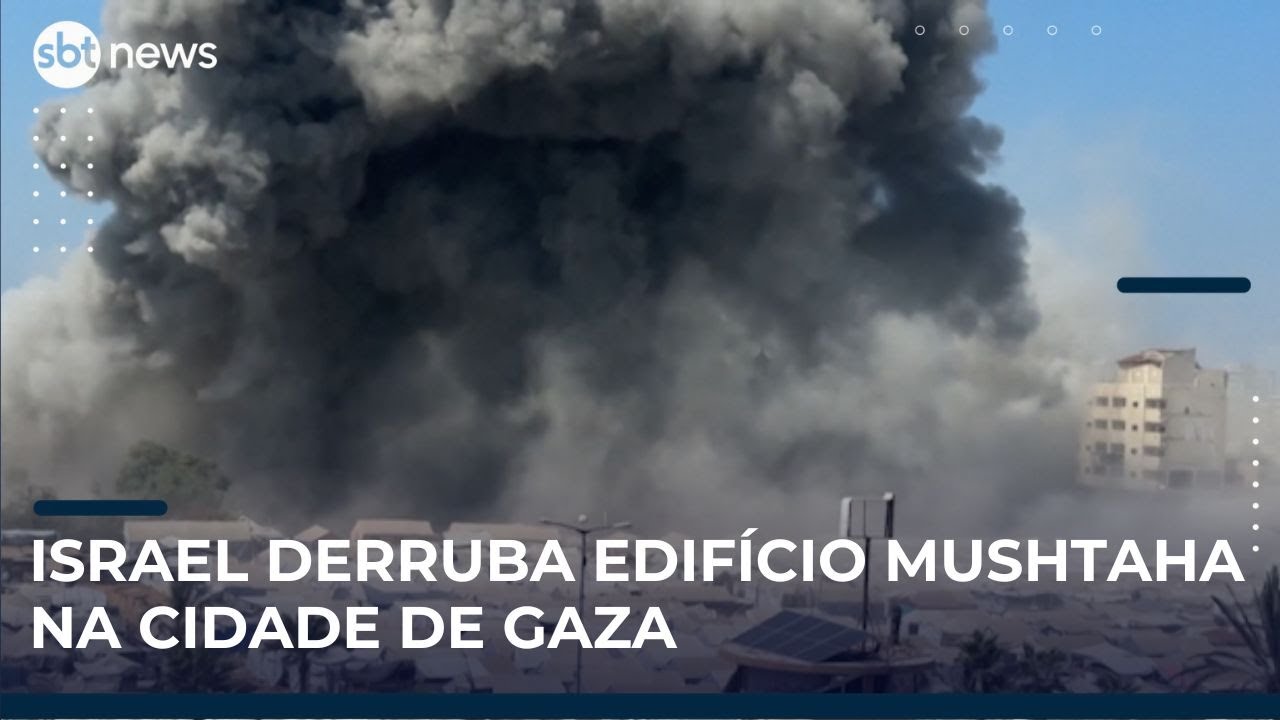 Ataque israelense atinge prédio de 14 andares na Cidade de Gaza