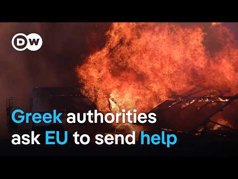 Thousands forced to evacuate as wildfires approach outskirts of Athens | DW News