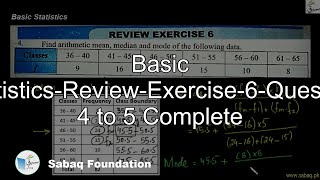 Basic Statistics-Review-Exercise-6-Question 4 to 5 Complete