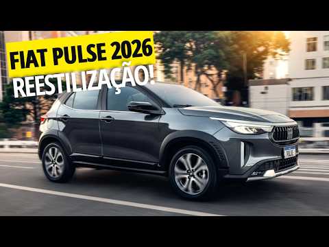 🔥NOVA REESTILIZAÇÃO DO FIAT PULSE 2026 - A FIAT NÃO QUER FICAR PRA TRÁS!