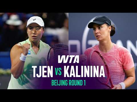 Janice <strong>Tjen</strong> vs. Anhelina Kalinina | 2026 Beijing Round 1 | WTA Match Highlights