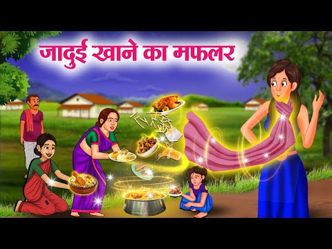 जादुई खाने का मफलर | JADUI KHANE KA MUFLLER | Moral Stories | Cartoon Kahaniya | Hindi Stories