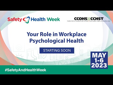 Your Role in Workplace Psychological Health / Votre rôle dans la
santé psychologique au travail