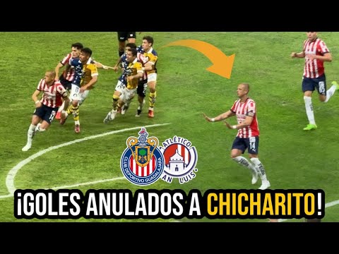 2 GOLES ANULADOS a JAVIER “CHICHARITO” HERNÁNDEZ en el CHIVAS vs SAN LUIS 0-1 *LA POLÉMICA*