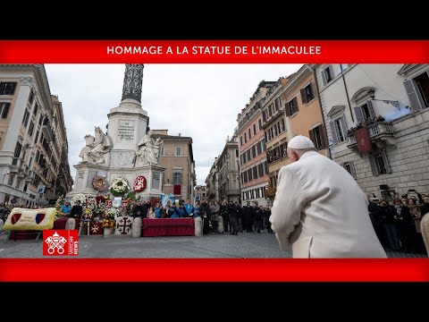 Hommage à la statue de l'Immaculée - 08 décembre 2024 - Pape François