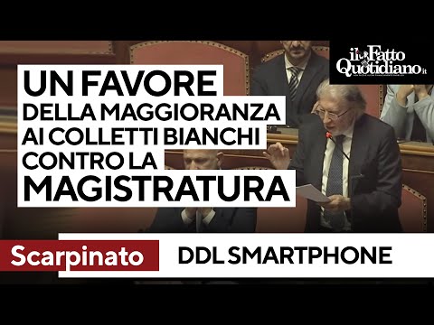 Ddl smartphone, Scarpinato: “Un favore della maggioranza ai colletti bianchi contro al magistratura”