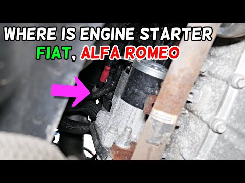 WHERE IS THE ENGINE STARTER ON FIAT ALFA ROMEO