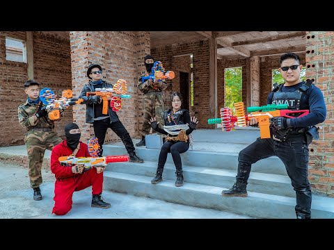 LTT Game Nerf War : Elite Squad SEAL X Nerf Guns Fight Mr Zero Secret Base Raid Goes Favorable