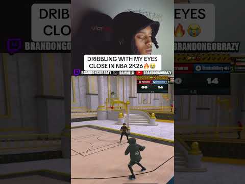 DRIBBLING WITH MY EYES CLOSE IN NBA 2K26🔥 #nba2k26 #2k26community #fyp #brandongobrazy