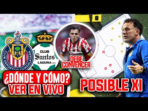 🚨CHIVAS VS SANTOS ¿DONDE Y COMO VER EN VIVO? POR BICAMPEONATO DE PRETEMPORADA CAMBEROS A DEMOSTRAR