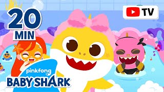 🛁Bubble Bubble Bath Time with Baby Shark! Keep Yourself Clean! | +Compilation | Baby Shark Official