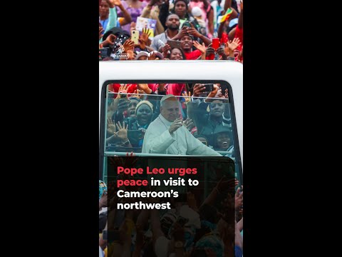 Pope Leo urges peace in visit to Cameroon’s conflict-hit northwest | AJ#shorts