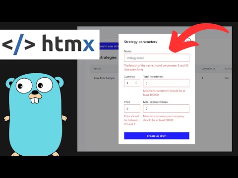 Forms And Validation With Golang, Templ And HTMX