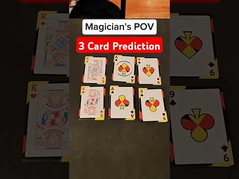3 Card Prediction - Self Working card trick from a shuffled deck!
