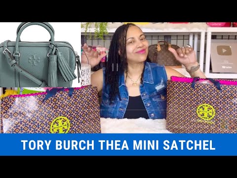 TORY BURCH THEA MINI SATCHEL FASHION OUTLETS BAG UNBOXING UNBAGGING ASMR #toryburch #toryburchbag