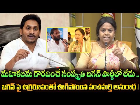 మహిళలను గౌరవించే సంస్కృతి జగన్ పార్టీలో లేదు .. జగన్ పై ఉగ్రరూపంతో ఊగిపోయిన పంచమర్తి అనురాధ!