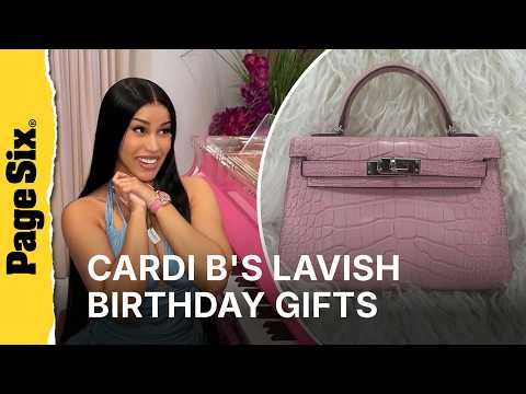 Cardi B's lavish birthday presents to herself include rare $3M <strong>Rolex</strong>, $200K Hermès purse and more