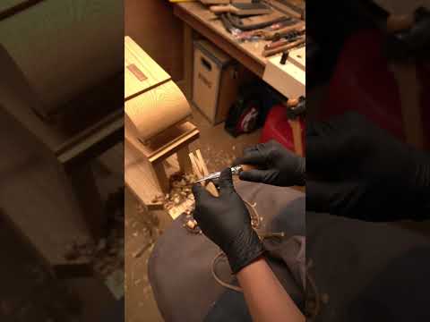 water bottle cleaning stick/ carpenter woodcarving #notalking#asmr#relaxation