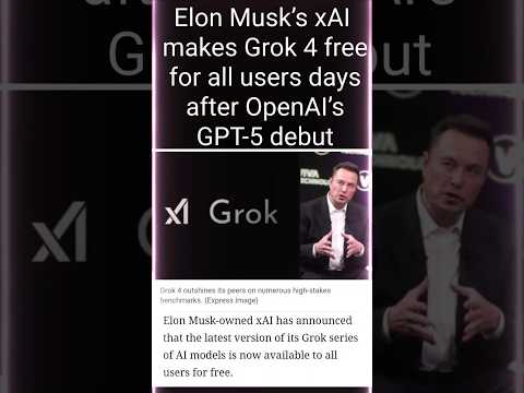Elon Musk’s xAI makes Grok 4 free for all users #elonmusk #grok #gaming #shorts