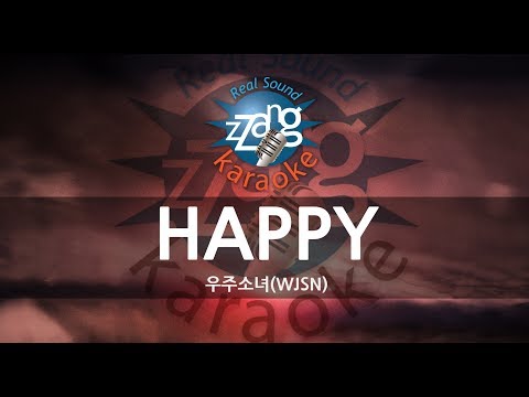 [짱가라오케/원키/노래방] 우주소녀(WJSN)-HAPPY (해피) [ZZang KARAOKE]