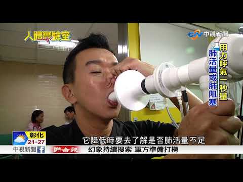 人體實驗室~ 出現咳痰悶喘 小心是肺阻塞 │中視新聞 20171111 - YouTube(4分51秒)