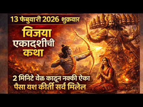 13 फेब्रुवारी शुक्रवार विजया एकादशी कथा 2 मिनिटे वेळ काढून ही कथा नक्की आहे का पैसा यश कीर्ती मिळेल