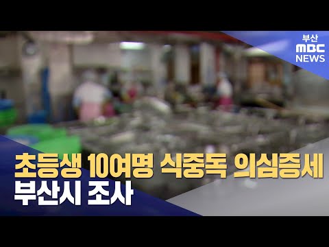 초등생 10여명 식중독 의심증세..부산시 조사(2024-04-04,목/뉴스투데이/부산MBC)